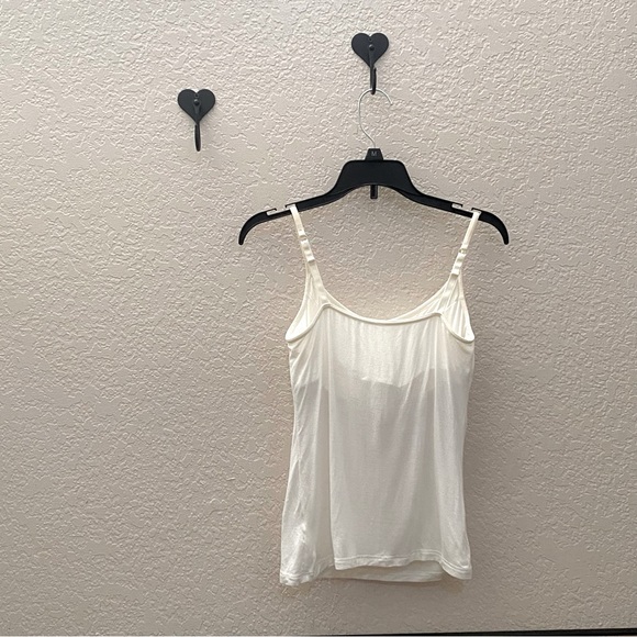Cream Cami with Built-in Bra ~ size sm - Picture 2 of 5